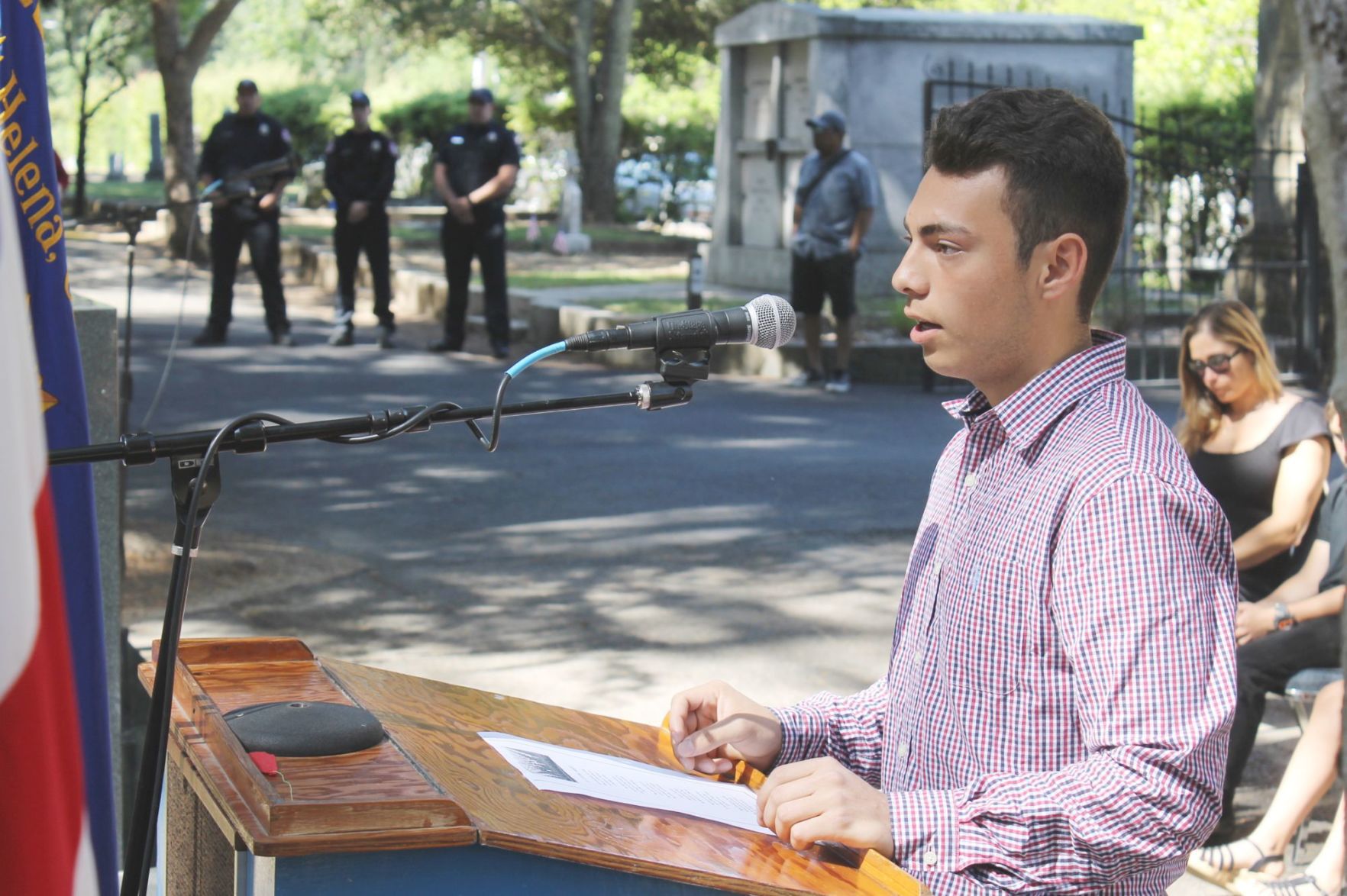 Memorial Day services at St. Helena Cemetery